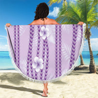Hawaii Queen Liliuokalani Beach Blanket Lavender Lei Pua Kalaunu LT05 - Polynesian Pride