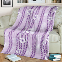 Hawaii Queen Liliuokalani Blanket Lavender Lei Pua Kalaunu LT05 - Polynesian Pride
