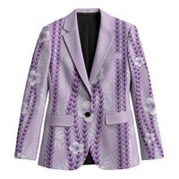 Hawaii Queen Liliuokalani Blazer Lavender Lei Pua Kalaunu LT05 Unisex Lavender - Polynesian Pride