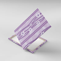 Hawaii Queen Liliuokalani Canvas Wall Art Lavender Lei Pua Kalaunu LT05 With Frame Lavender - Polynesian Pride