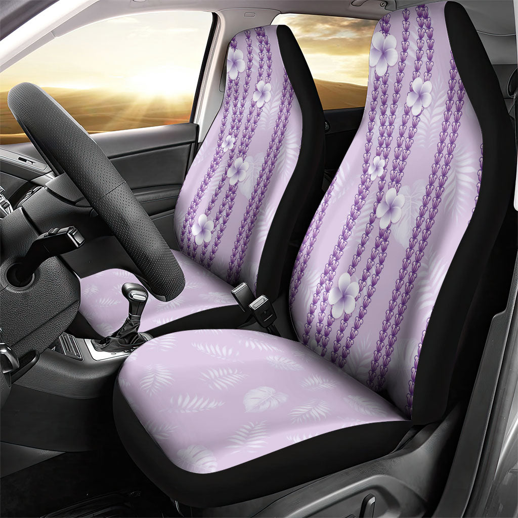 Hawaii Queen Liliuokalani Car Seat Cover Lavender Lei Pua Kalaunu LT05 - Polynesian Pride
