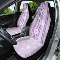 Hawaii Queen Liliuokalani Car Seat Cover Lavender Lei Pua Kalaunu LT05 - Polynesian Pride