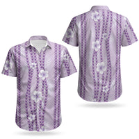 Hawaii Queen Liliuokalani Couples Matching Summer Maxi Dress and Hawaiian Shirt Lavender Lei Pua Kalaunu LT05 - Polynesian Pride