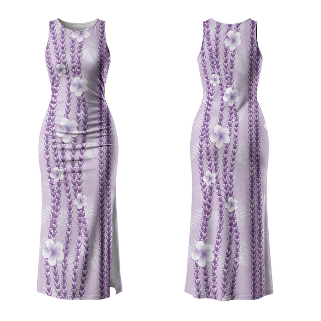 Hawaii Queen Liliuokalani Couples Matching Tank Maxi Dress and Long Sleeve Button Shirt Lavender Lei Pua Kalaunu LT05 - Polynesian Pride