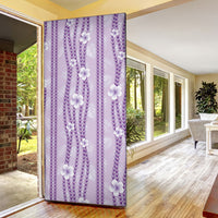 Hawaii Queen Liliuokalani Door Cover Lavender Lei Pua Kalaunu LT05 - Polynesian Pride