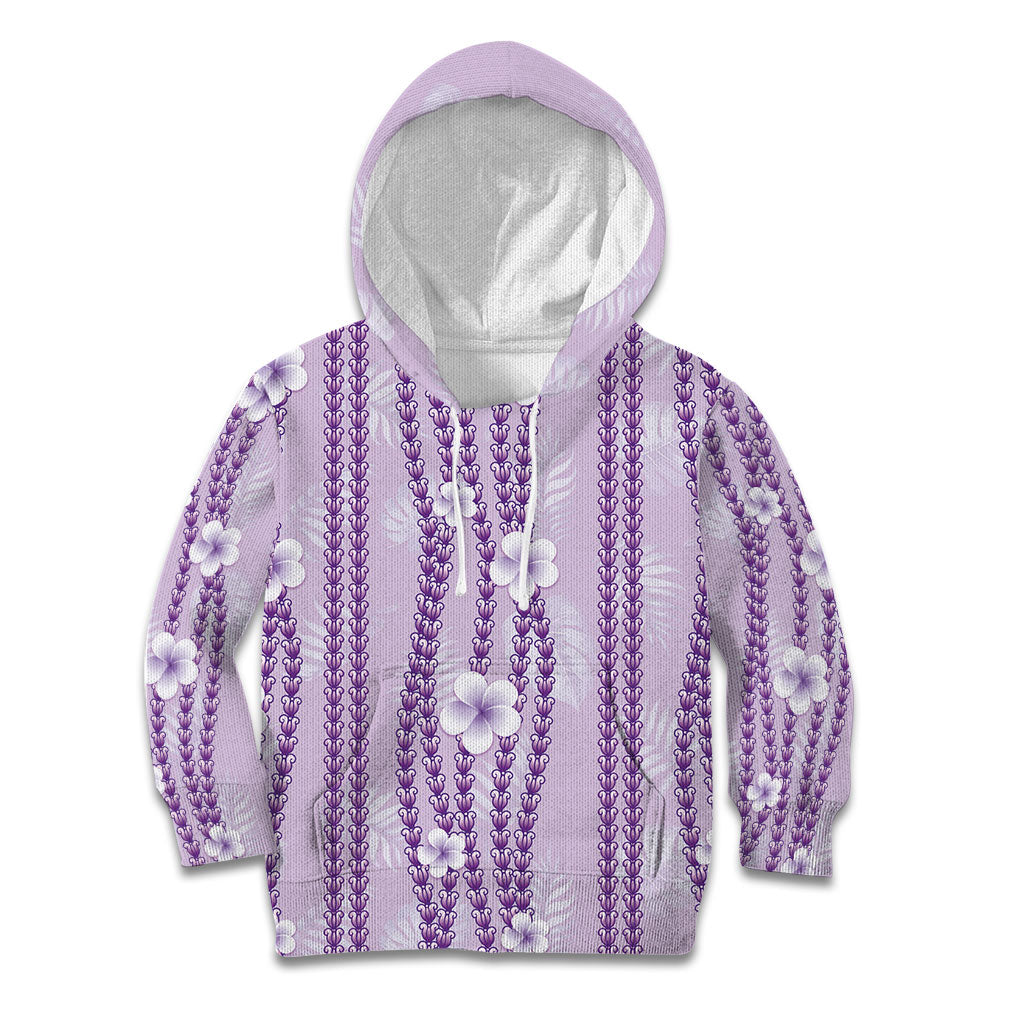 Hawaii Queen Liliuokalani Kid Hoodie Lavender Lei Pua Kalaunu LT05 Hoodie Lavender - Polynesian Pride