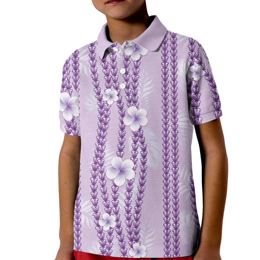 Hawaii Queen Liliuokalani Kid Polo Shirt Lavender Lei Pua Kalaunu LT05 Kid Lavender - Polynesian Pride