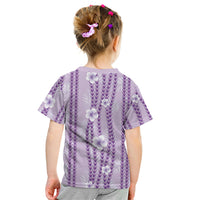 Hawaii Queen Liliuokalani Kid T Shirt Lavender Lei Pua Kalaunu LT05 - Polynesian Pride