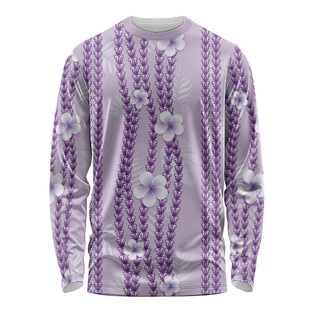Hawaii Queen Liliuokalani Long Sleeve Shirt Lavender Lei Pua Kalaunu LT05 Unisex Lavender - Polynesian Pride