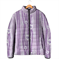 Hawaii Queen Liliuokalani Padded Jacket Lavender Lei Pua Kalaunu LT05 - Polynesian Pride