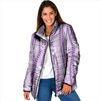 Hawaii Queen Liliuokalani Padded Jacket Lavender Lei Pua Kalaunu LT05 Women Lavender - Polynesian Pride