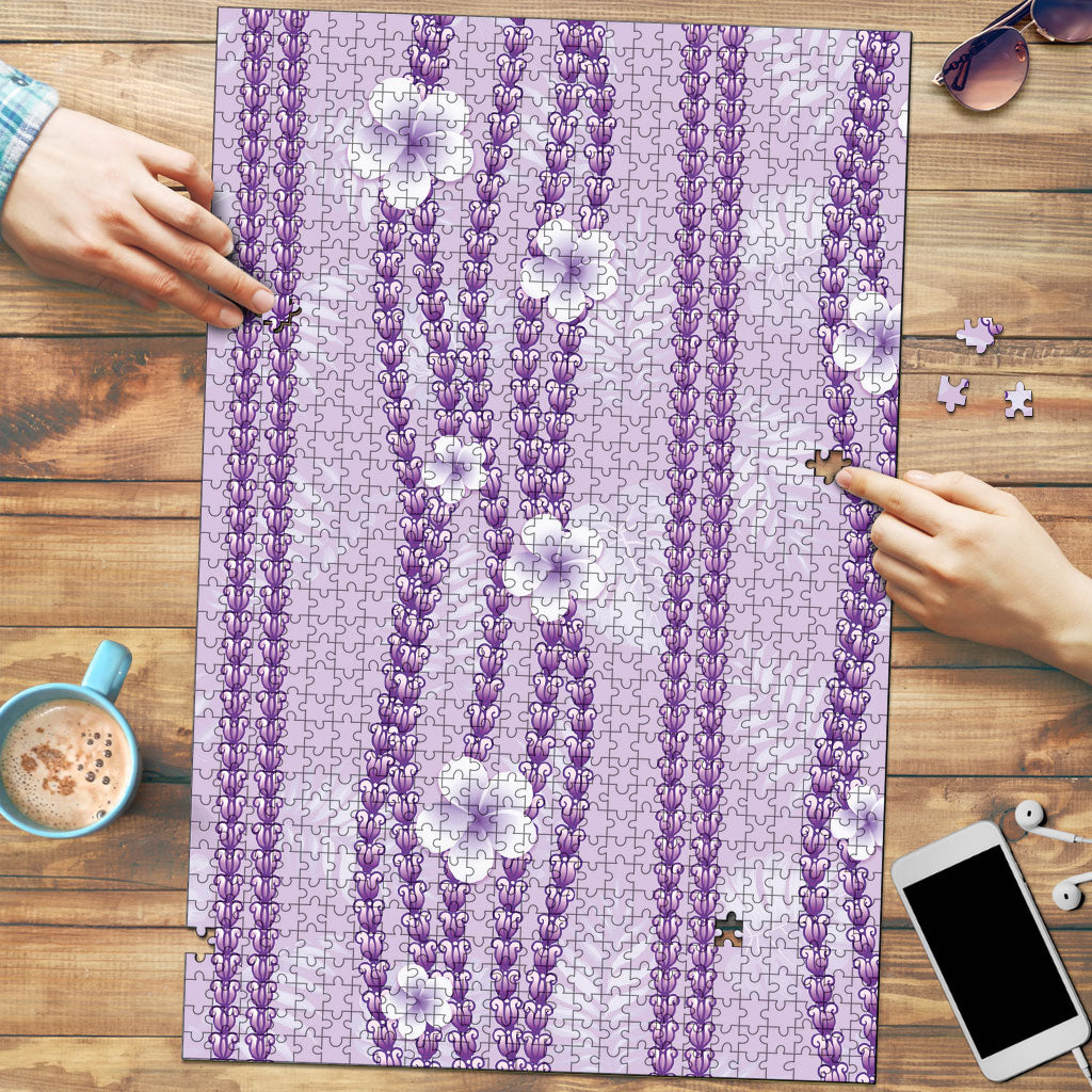 Hawaii Queen Liliuokalani Puzzle Lavender Lei Pua Kalaunu LT05 Lavender - Polynesian Pride