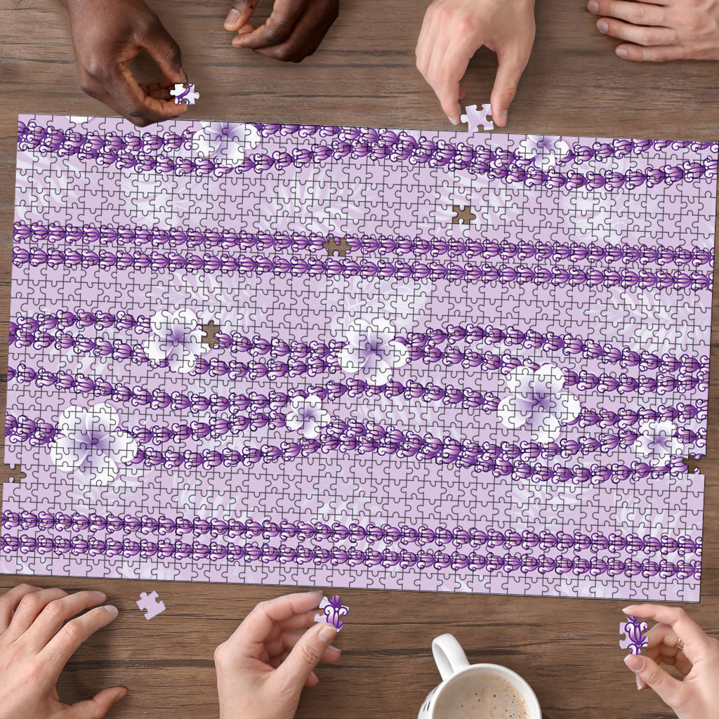 Hawaii Queen Liliuokalani Puzzle Lavender Lei Pua Kalaunu LT05 - Polynesian Pride