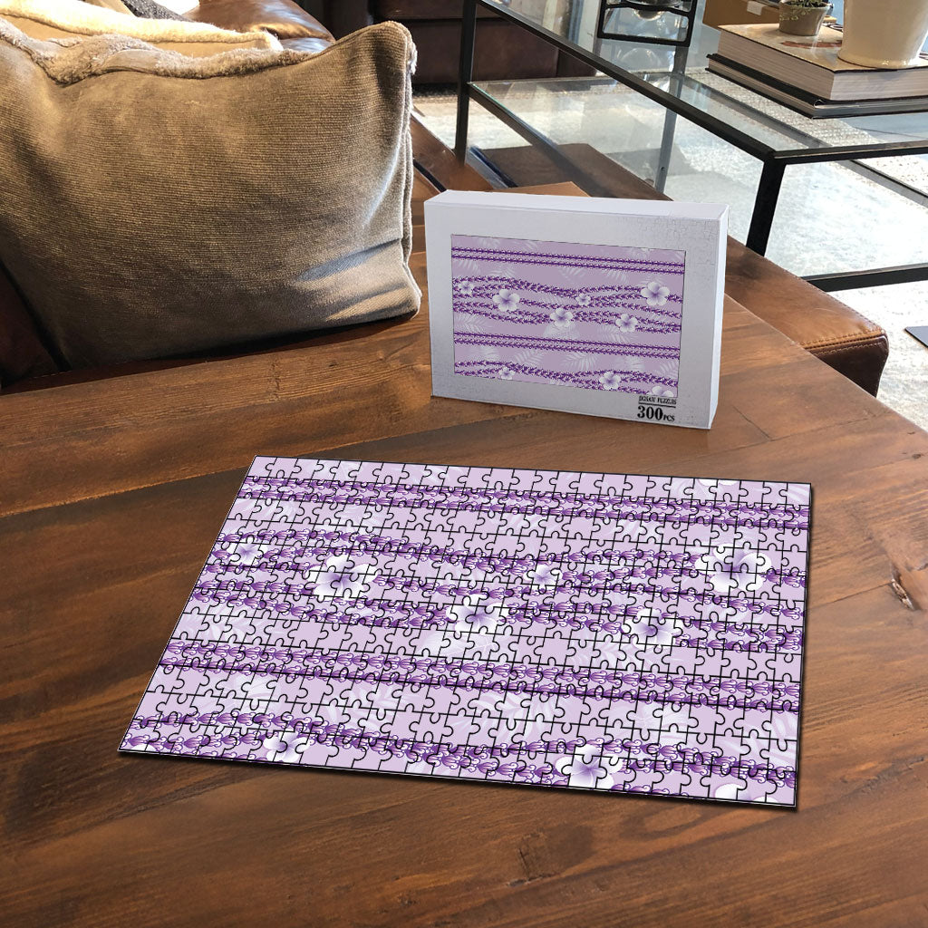 Hawaii Queen Liliuokalani Puzzle Lavender Lei Pua Kalaunu LT05 - Polynesian Pride