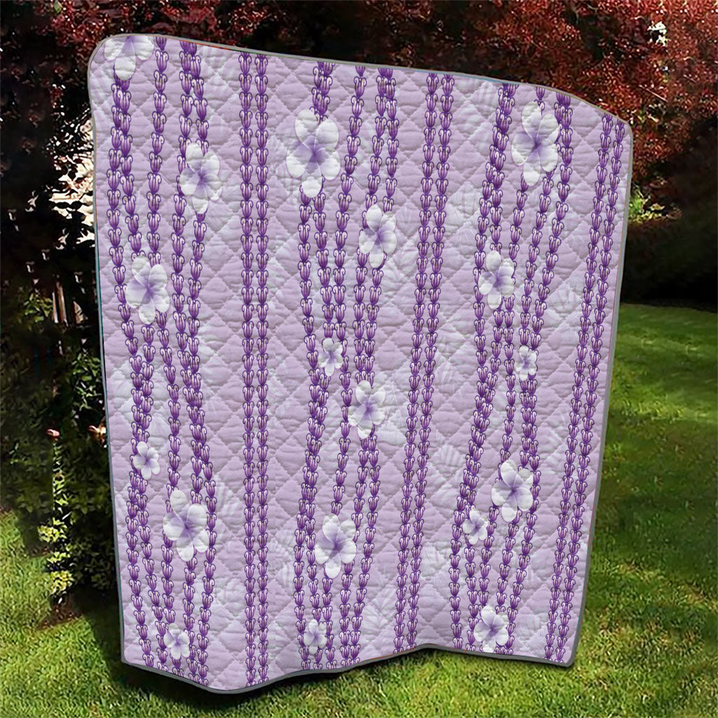 Hawaii Queen Liliuokalani Quilt Lavender Lei Pua Kalaunu LT05 - Polynesian Pride