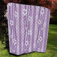 Hawaii Queen Liliuokalani Quilt Lavender Lei Pua Kalaunu LT05 - Polynesian Pride