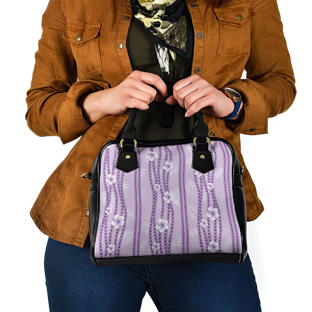 Hawaii Queen Liliuokalani Shoulder Handbag Lavender Lei Pua Kalaunu LT05 - Polynesian Pride