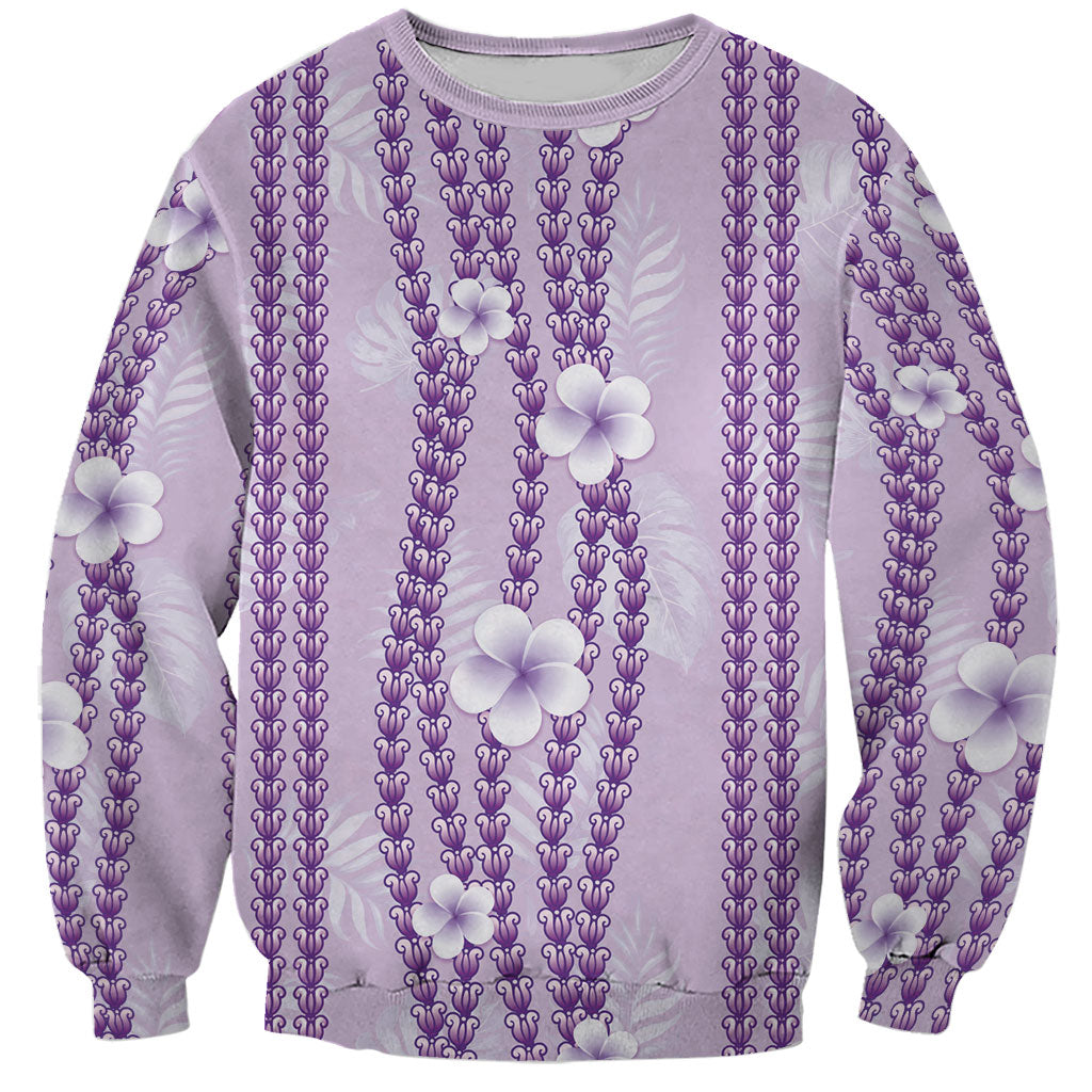 Hawaii Queen Liliuokalani Sweatshirt Lavender Lei Pua Kalaunu LT05 Unisex Lavender - Polynesian Pride