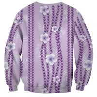 Hawaii Queen Liliuokalani Sweatshirt Lavender Lei Pua Kalaunu LT05 - Polynesian Pride