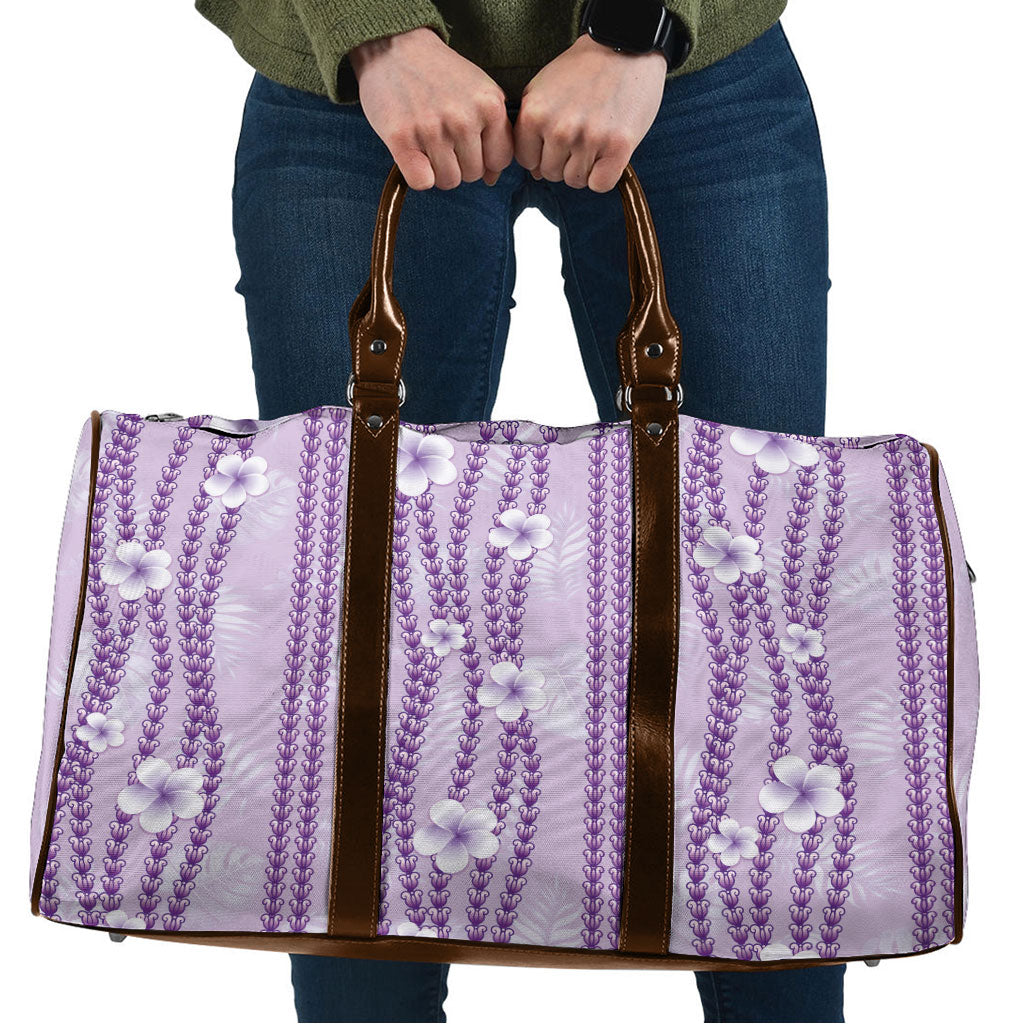 Hawaii Queen Liliuokalani Travel Bag Lavender Lei Pua Kalaunu LT05 Lavender - Polynesian Pride