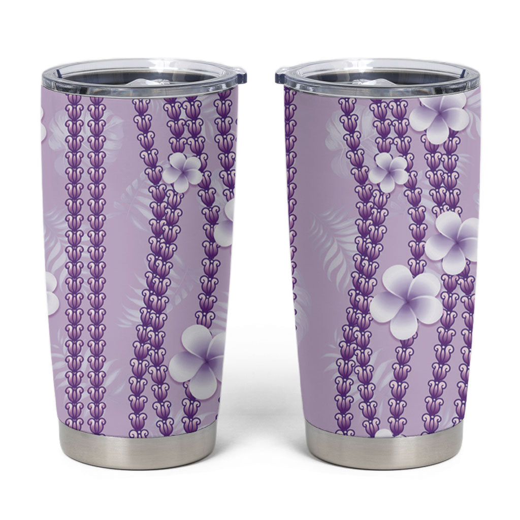 Hawaii Queen Liliuokalani Tumbler Cup Lavender Lei Pua Kalaunu LT05 Lavender - Polynesian Pride