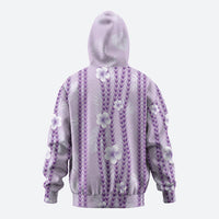 Hawaii Queen Liliuokalani Zip Hoodie Lavender Lei Pua Kalaunu LT05 - Polynesian Pride
