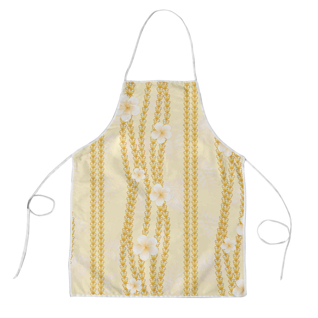 Hawaii Queen Liliuokalani Apron Gold Lei Pua Kalaunu LT05 Gold - Polynesian Pride