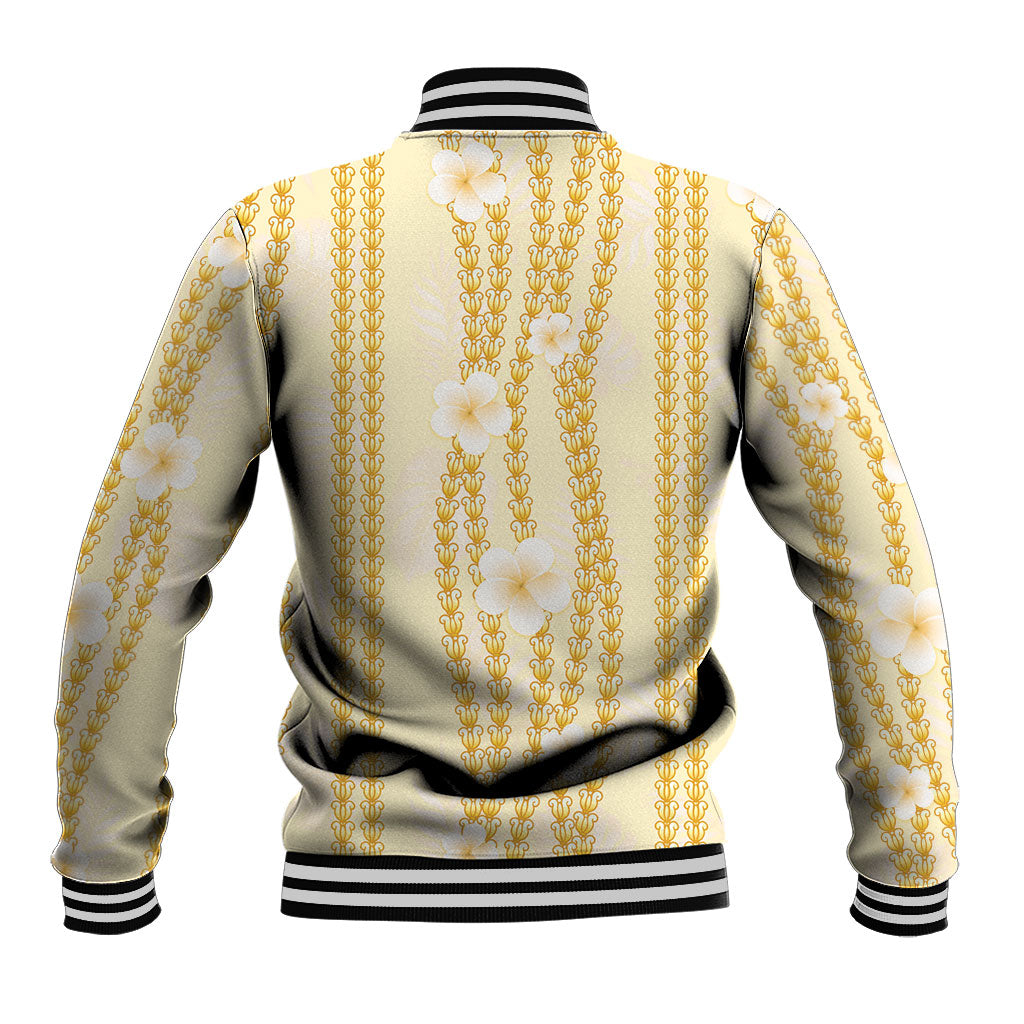 Hawaii Queen Liliuokalani Baseball Jacket Gold Lei Pua Kalaunu LT05 - Polynesian Pride