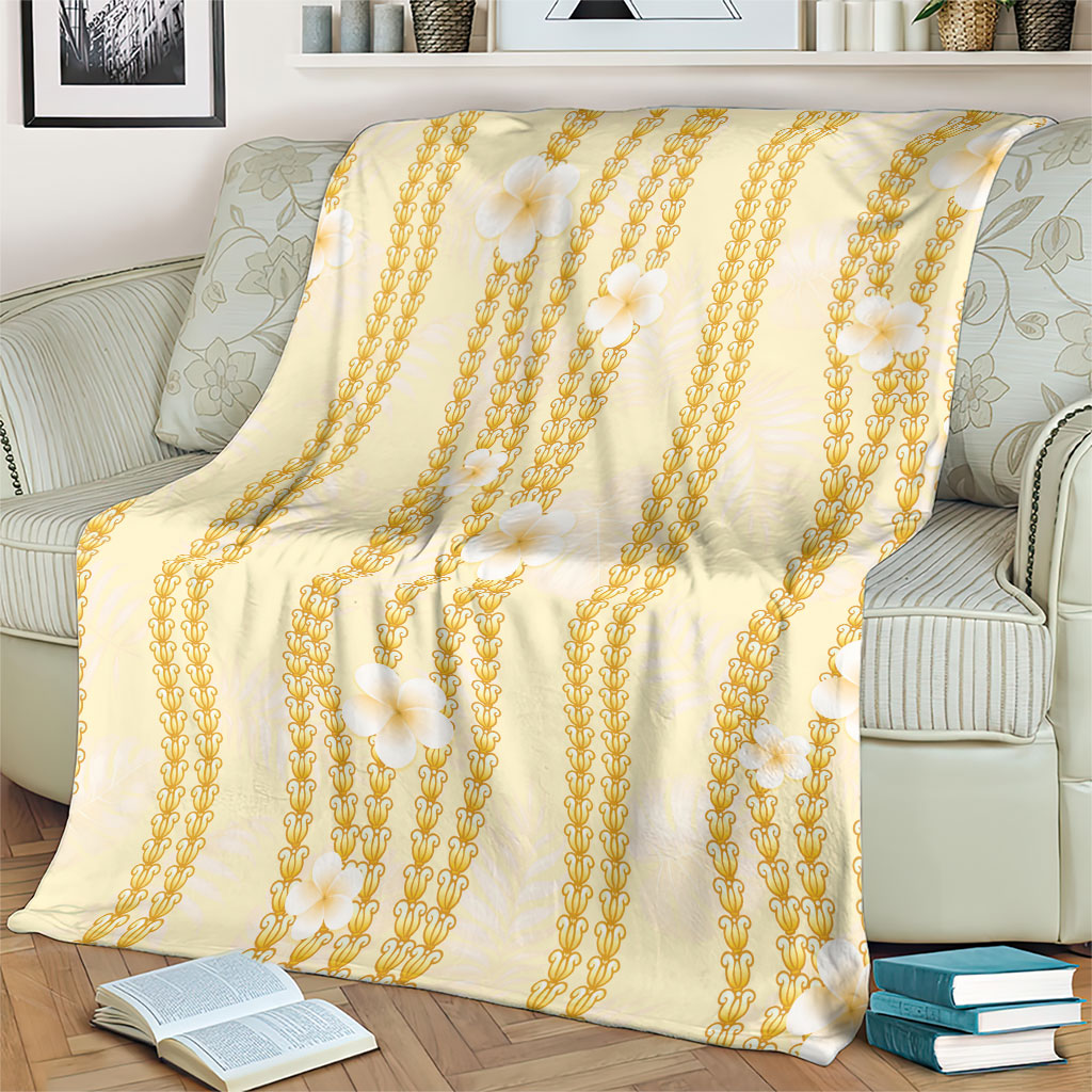Hawaii Queen Liliuokalani Blanket Gold Lei Pua Kalaunu LT05 - Polynesian Pride