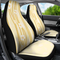 Hawaii Queen Liliuokalani Car Seat Cover Gold Lei Pua Kalaunu LT05 - Polynesian Pride
