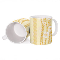 Hawaii Queen Liliuokalani Ceramic Mug Gold Lei Pua Kalaunu LT05 - Polynesian Pride