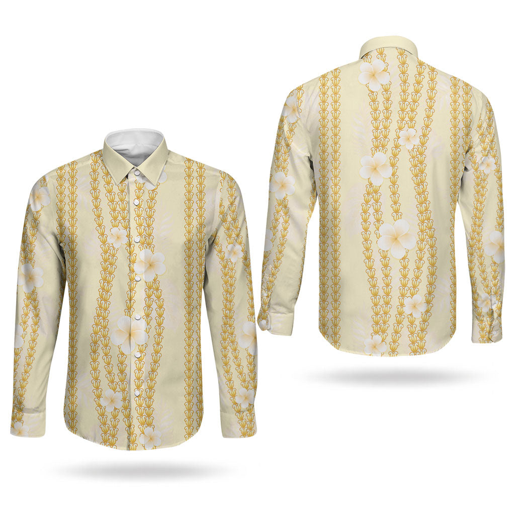 Hawaii Queen Liliuokalani Couples Matching Mermaid Dress and Long Sleeve Button Shirt Gold Lei Pua Kalaunu LT05 - Polynesian Pride