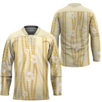 Hawaii Queen Liliuokalani Hockey Jersey Gold Lei Pua Kalaunu LT05 - Polynesian Pride