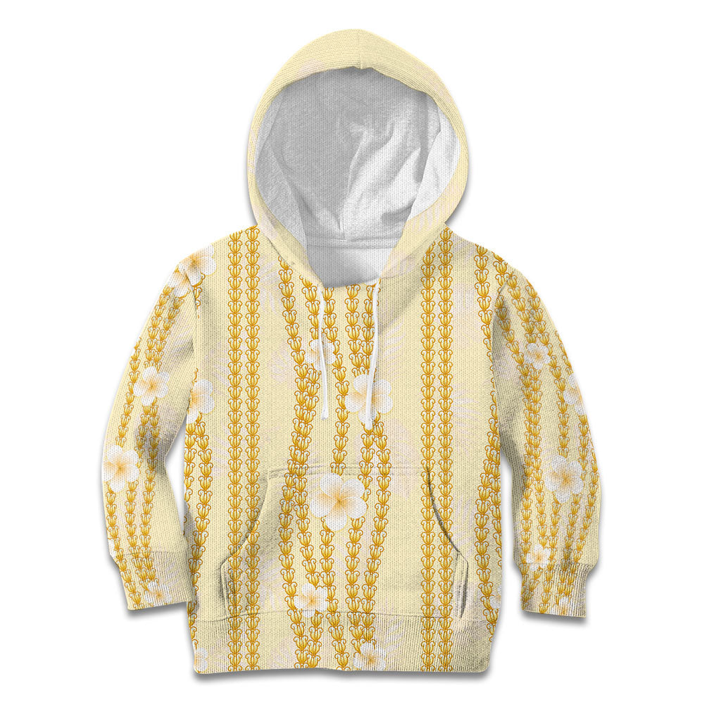 Hawaii Queen Liliuokalani Kid Hoodie Gold Lei Pua Kalaunu LT05 Hoodie Gold - Polynesian Pride