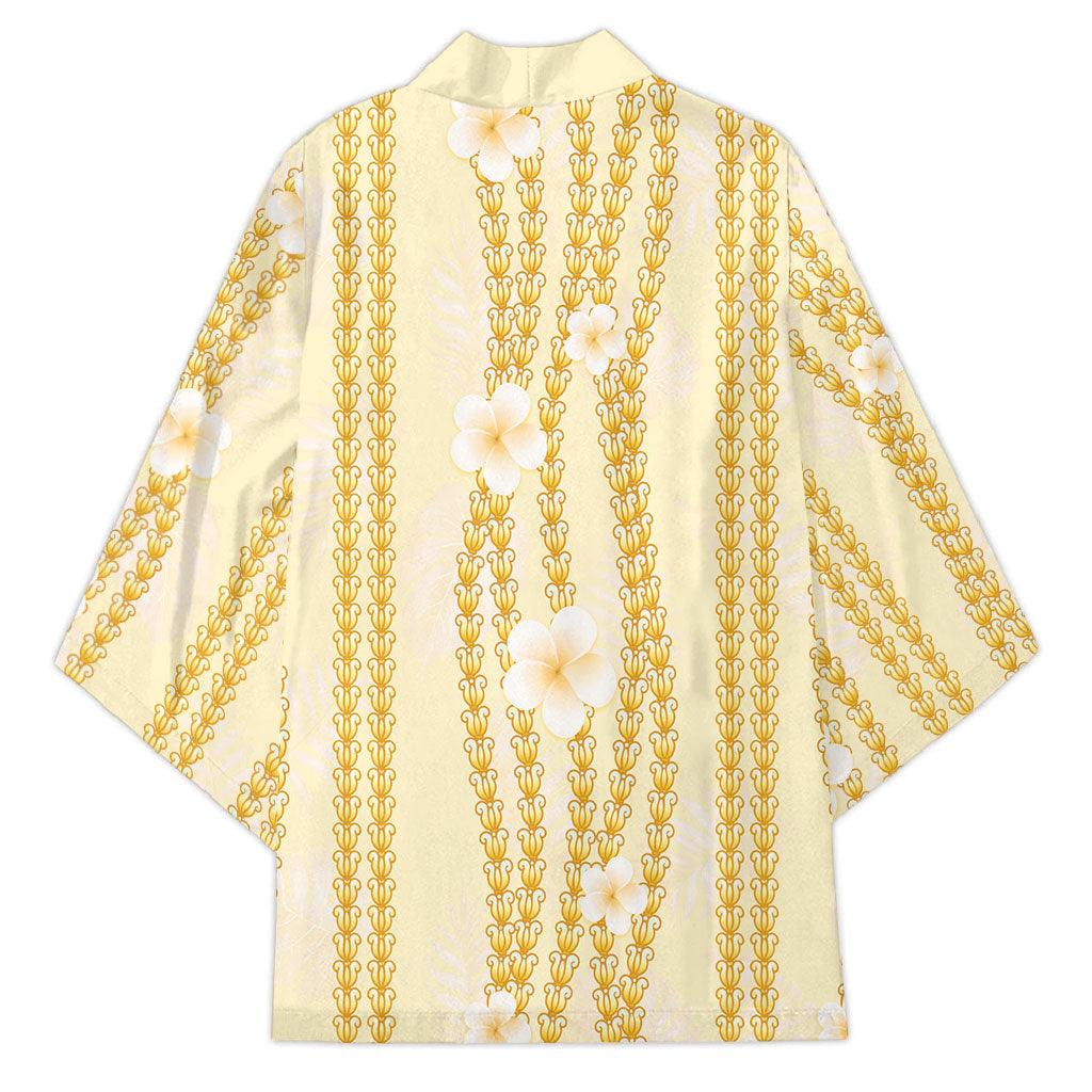 Hawaii Queen Liliuokalani Kimono Gold Lei Pua Kalaunu LT05 - Polynesian Pride