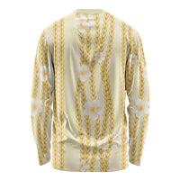 Hawaii Queen Liliuokalani Long Sleeve Shirt Gold Lei Pua Kalaunu LT05 - Polynesian Pride