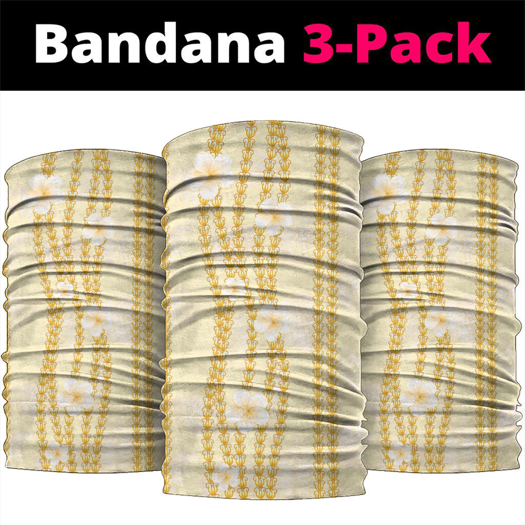 Hawaii Queen Liliuokalani Neck Gaiter Gold Lei Pua Kalaunu LT05 package One Size: 25*50cm Gold - Polynesian Pride