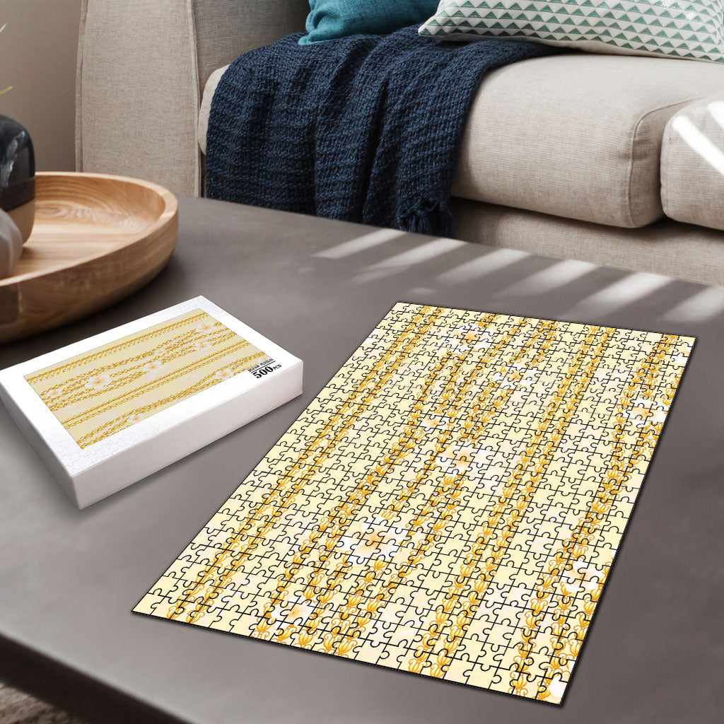 Hawaii Queen Liliuokalani Puzzle Gold Lei Pua Kalaunu LT05 - Polynesian Pride
