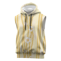 Hawaii Queen Liliuokalani Sleeveless Hoodie Gold Lei Pua Kalaunu LT05 Gold - Polynesian Pride