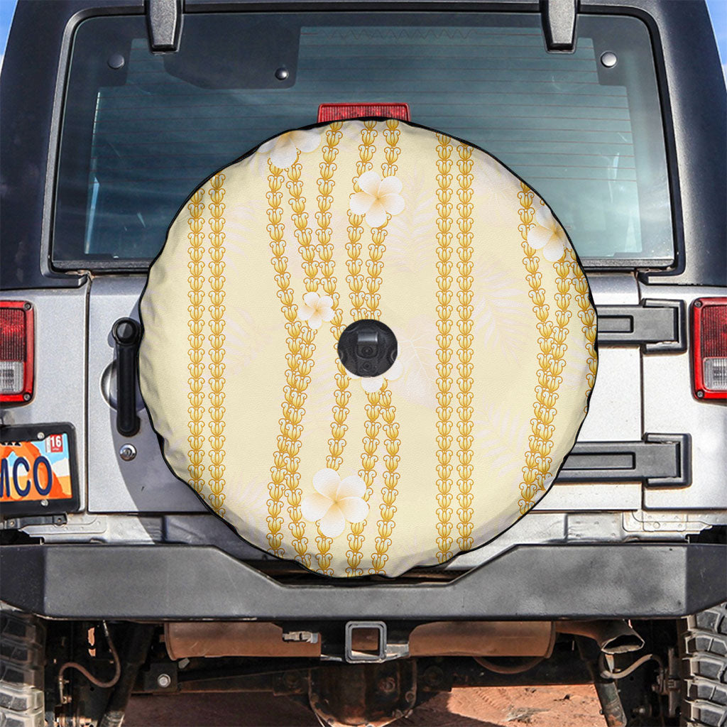 Hawaii Queen Liliuokalani Spare Tire Cover Gold Lei Pua Kalaunu LT05 Gold - Polynesian Pride
