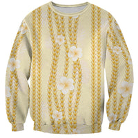 Hawaii Queen Liliuokalani Sweatshirt Gold Lei Pua Kalaunu LT05 Unisex Gold - Polynesian Pride
