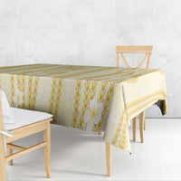 Hawaii Queen Liliuokalani Tablecloth Gold Lei Pua Kalaunu LT05 - Polynesian Pride