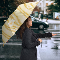 Hawaii Queen Liliuokalani Umbrella Gold Lei Pua Kalaunu LT05 - Polynesian Pride