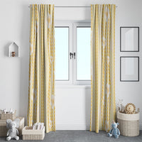Hawaii Queen Liliuokalani Window Curtain Gold Lei Pua Kalaunu LT05 - Polynesian Pride