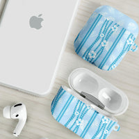 Hawaii Queen Liliuokalani AirPods Case Blue Lei Pua Kalaunu LT05 - Polynesian Pride