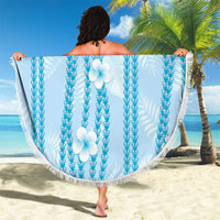 Hawaii Queen Liliuokalani Beach Blanket Blue Lei Pua Kalaunu LT05 - Polynesian Pride