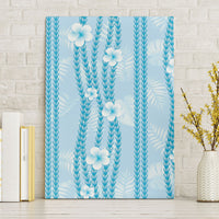 Hawaii Queen Liliuokalani Canvas Wall Art Blue Lei Pua Kalaunu LT05 Without Frame Blue - Polynesian Pride