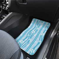 Hawaii Queen Liliuokalani Car Mats Blue Lei Pua Kalaunu LT05 - Polynesian Pride