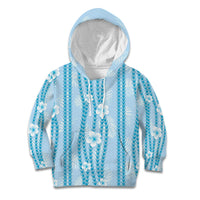 Hawaii Queen Liliuokalani Kid Hoodie Blue Lei Pua Kalaunu LT05 Hoodie Blue - Polynesian Pride