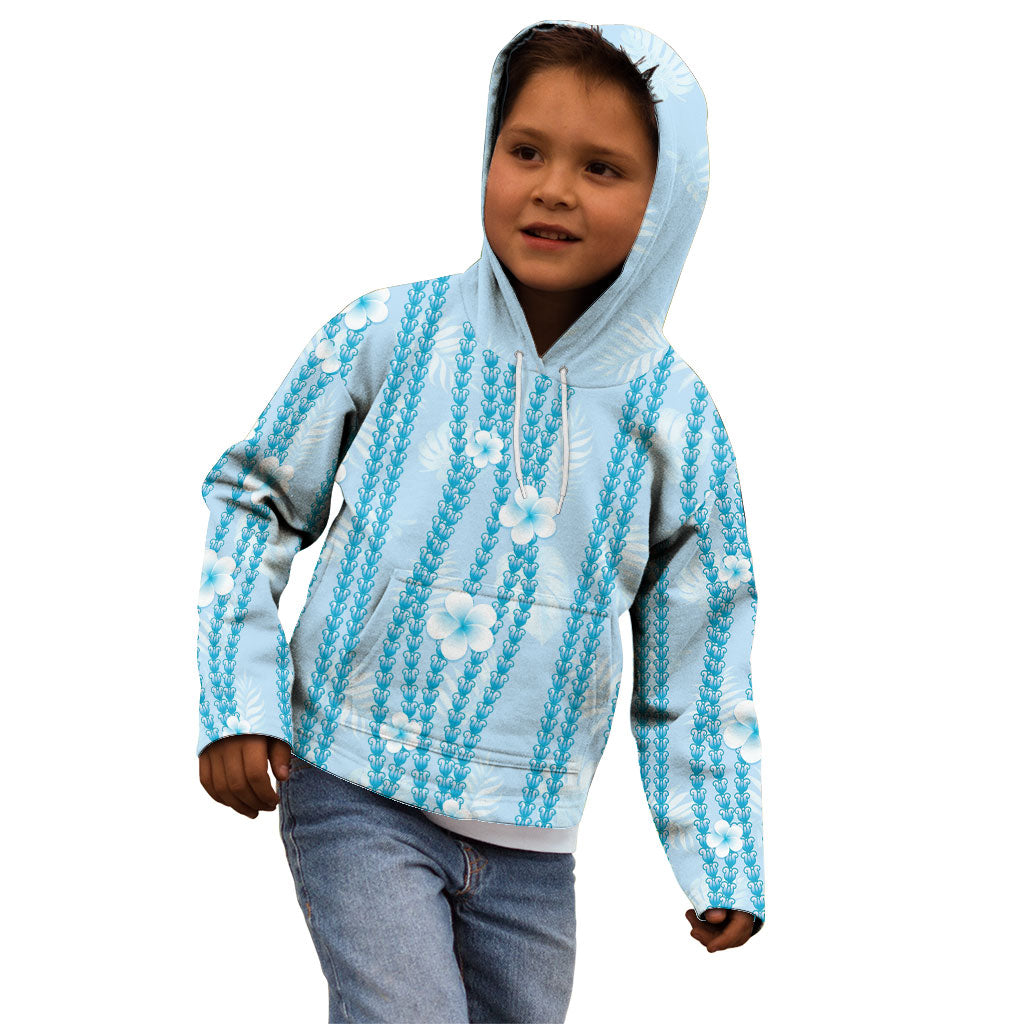 Hawaii Queen Liliuokalani Kid Hoodie Blue Lei Pua Kalaunu LT05 - Polynesian Pride